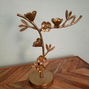 Gold flowers jewelry tree from Target